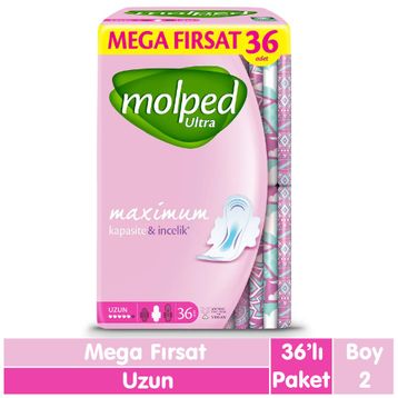 Molped Ultra Anatomik Uzun 36 Adet Hijyenik Ped