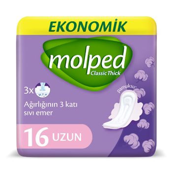 Molped Uzun 16'lı Günlük Ped