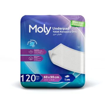 Moly 60x90 cm 120 Adet Yatak Koruyucu Örtü