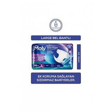 Moly Belbantlı Large 30 Adet Hasta Bezi