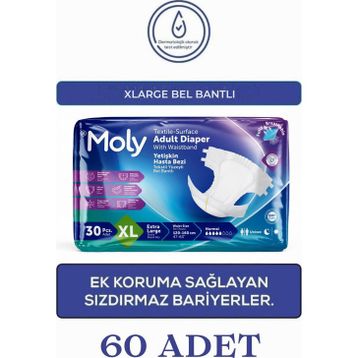 Moly Belbantlı XL 2x30 Adet Hasta Bezi