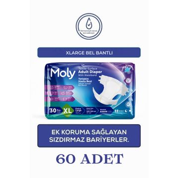 Moly Belbantlı XL 2x30 Adet Hasta Bezi