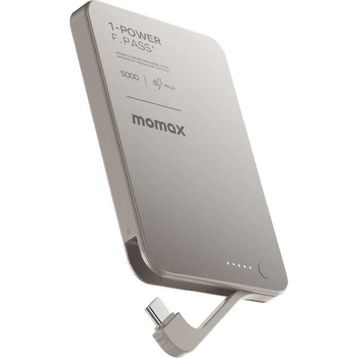 Momax 1-Power F.Pass+ Gri 5000 mAh Battery Pack with Built-in Powerbank
