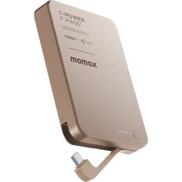 Momax 1-Power F.Pass+ Kahverengi 10000 mAh Battery Pack with Built-in Powerbank
