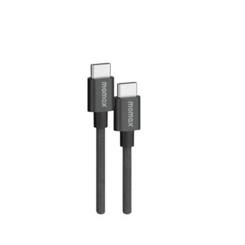 Momax DC30D Elite 60W Type-C to Type-C 1.5 mt Siyah Şarj ve Data Kablosu