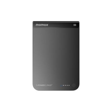 Momax IP163Q22D Power S.Pass2 Siyah 10000 mAh Qi2.2 Yarı SSB MagSafe Powerbank