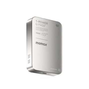 Momax IP168Q22L Power Q.Pass 2 Titanyum Grisi 10000 mAh Qi2 25 W MagSafe Powerbank