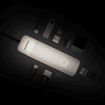 Momax One Link 8 in 1 Multi-Function Titanium Usb-C Hub