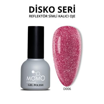 Momo D006 Kırmızı 10 ml Disko Kalıcı Oje