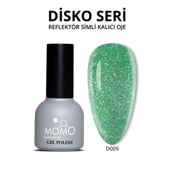 Momo D009 Yeşil 10 ml Disko Kalıcı Oje