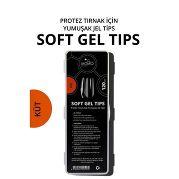 Momo Professional 120 Adet Küt Tırnak Soft Gel Tips