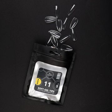Momo Professional Badem No: 11 Tek Boy 50'li Yedek Paket Soft Jel Tips