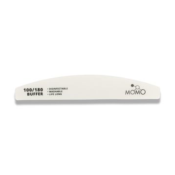 Momo Professional Buffer 100/180 Beyaz Yarım Ay Tırnak Üstü Törpü
