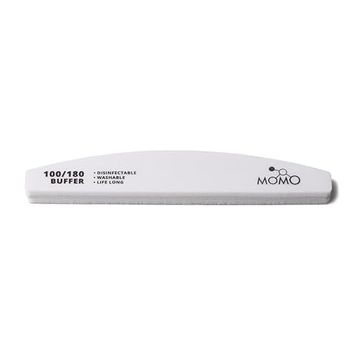 Momo Professional Buffer 100/180 Beyaz Yarım Ay Tırnak Üstü Törpü