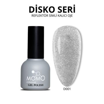 Momo Professional Disko D001 Gümüş 10 ml Reflective Flash Gel Polish Kalıcı Oje