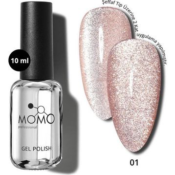 Momo Professional Flash Cat Eye No: 01 10 ml Kalıcı Oje