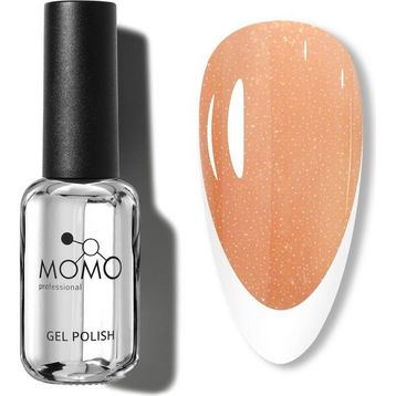 Momo Professional French Cover Rubber Base Coat FC08 Altın Simli Açık Bronz 10 ml Kalıcı Oje