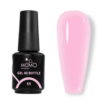 Momo Professional Gel In Bottle No: 11 Pembe 18 ml Akıllı Fırçalı Protez Tırnak Jeli