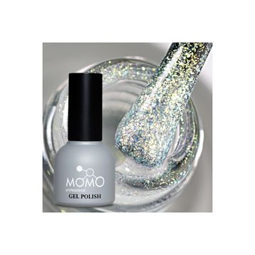 Momo Professional Holografik SL02 Rakı Beyazı Altın Yeşil Simli 10 ml Kalıcı Oje