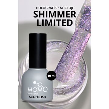 Momo Professional Holografik SL03 Rakı Beyazı Pembe Mor Simli 10 ml Kalıcı Oje