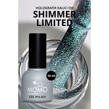 Momo Professional Holografik SL04 Rakı Beyazı Turkuaz Yeşil Simli 10 ml Kalıcı Oje