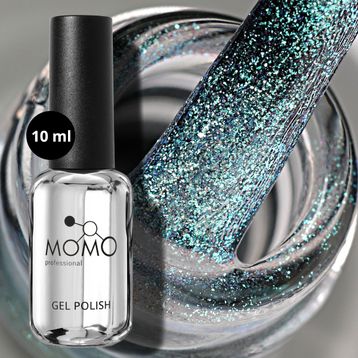 Momo Professional Holografik SL04 Rakı Beyazı Turkuaz Yeşil Simli 10 ml Kalıcı Oje