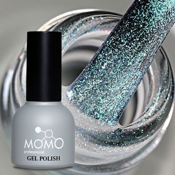Momo Professional Holografik SL04 Rakı Beyazı Turkuaz Yeşil Simli 10 ml Kalıcı Oje