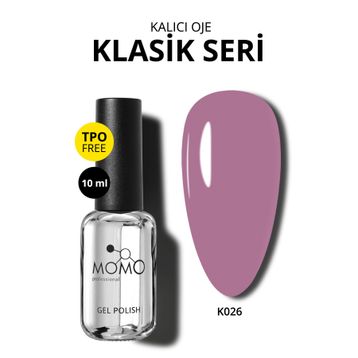 Momo Professional K026 Açık İncir Moru 10 ml Kalıcı Oje