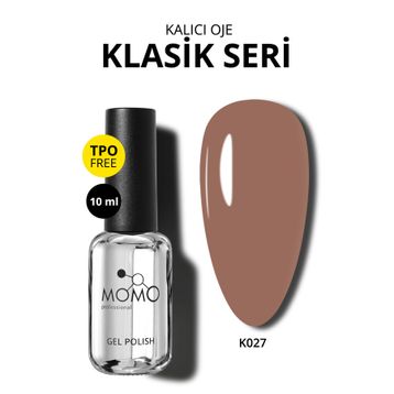 Momo Professional K027 Sütlü Çikolata 10 ml Kalıcı Oje