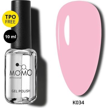 Momo Professional K034 Pudra Pembe 10 ml Kalıcı Oje