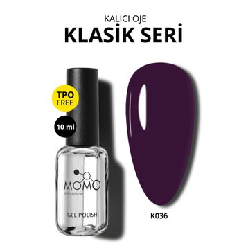 Momo Professional K036 Koyu Mor 10 ml Kalıcı Oje