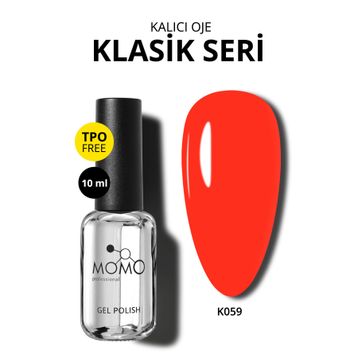 Momo Professional K059 Canlı Nar Çiçeği 10 ml Kalıcı Oje
