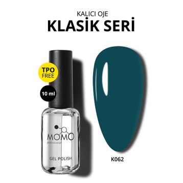 Momo Professional K062 Petrol Yeşili 10 ml Kalıcı Oje