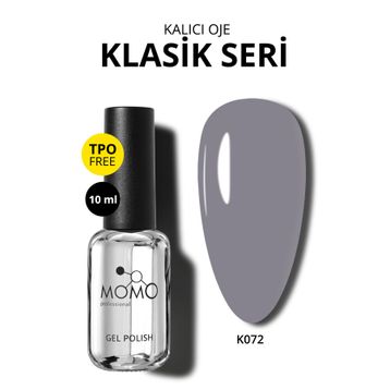 Momo Professional K072 Gri 10 ml Kalıcı Oje