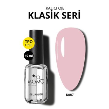 Momo Professional K087 Yarı Şeffaf Nude 10 ml Kalıcı Oje