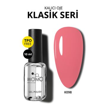Momo Professional K098 Doğal Pembe 10 ml Kalıcı Oje