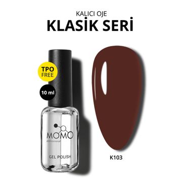 Momo Professional K103 Klasik Kahve 10 ml Kalıcı Oje
