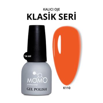 Momo Professional K110 Canlı Nar Çiçeği 14 ml Kalıcı Oje