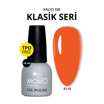 Momo Professional K110 Canlı Nar Çiçeği 14 ml Kalıcı Oje