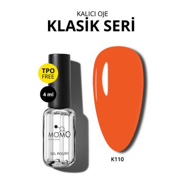Momo Professional K110 Koyu Turuncu 4 ml Kalıcı Oje