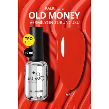 Momo Professional M802 Vermilyon Turuncusu 10 ml Kalıcı Oje