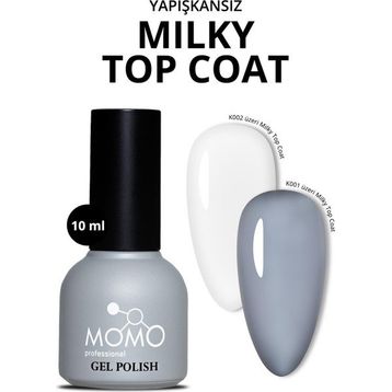 Momo Professional Milky Top Coat 10 ml Kalıcı Oje