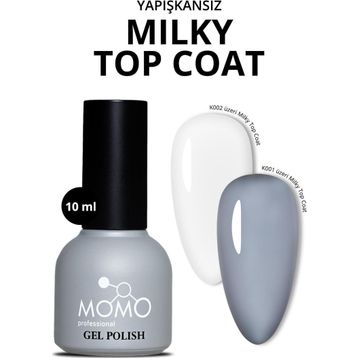 Momo Professional Milky Top Coat 10 ml Kalıcı Oje