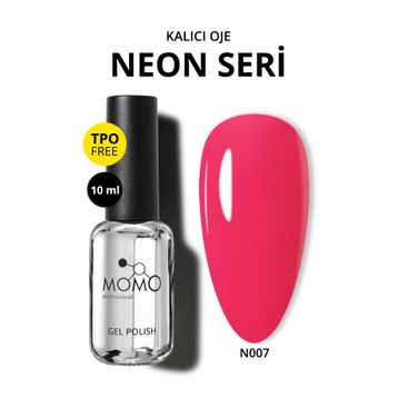 Momo Professional N007 Neon Barbi Pembe 10 ml Kalıcı Oje