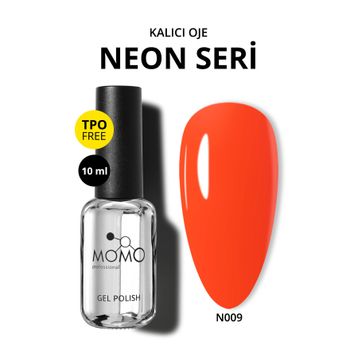 Momo Professional N009 Neon Yanık Turuncu 10 ml Kalıcı Oje
