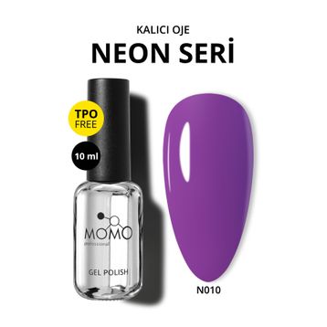 Momo Professional N010 Neon Mor 10 ml Kalıcı Oje