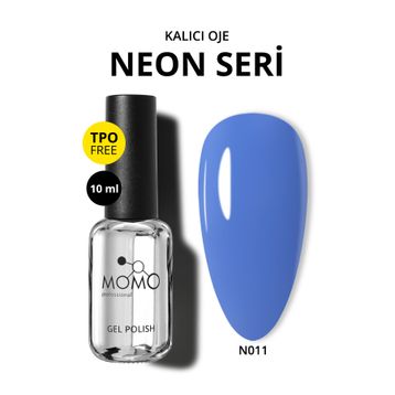 Momo Professional N011 Neon Mavi 10 ml Kalıcı Oje