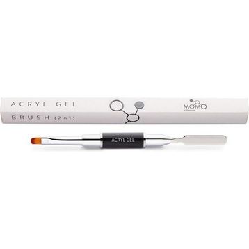 Momo Professional No: 6 Çift Taraflı Spatula ve Akril Jel Fırçası