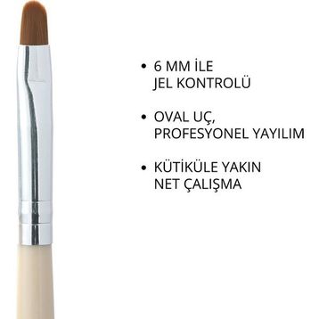 Momo Professional No: 6 Protez Tırnak Jel Fırçası