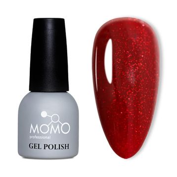 Momo Professional S001 Simli Koyu Kırmızı 14 ml Kalıcı Oje